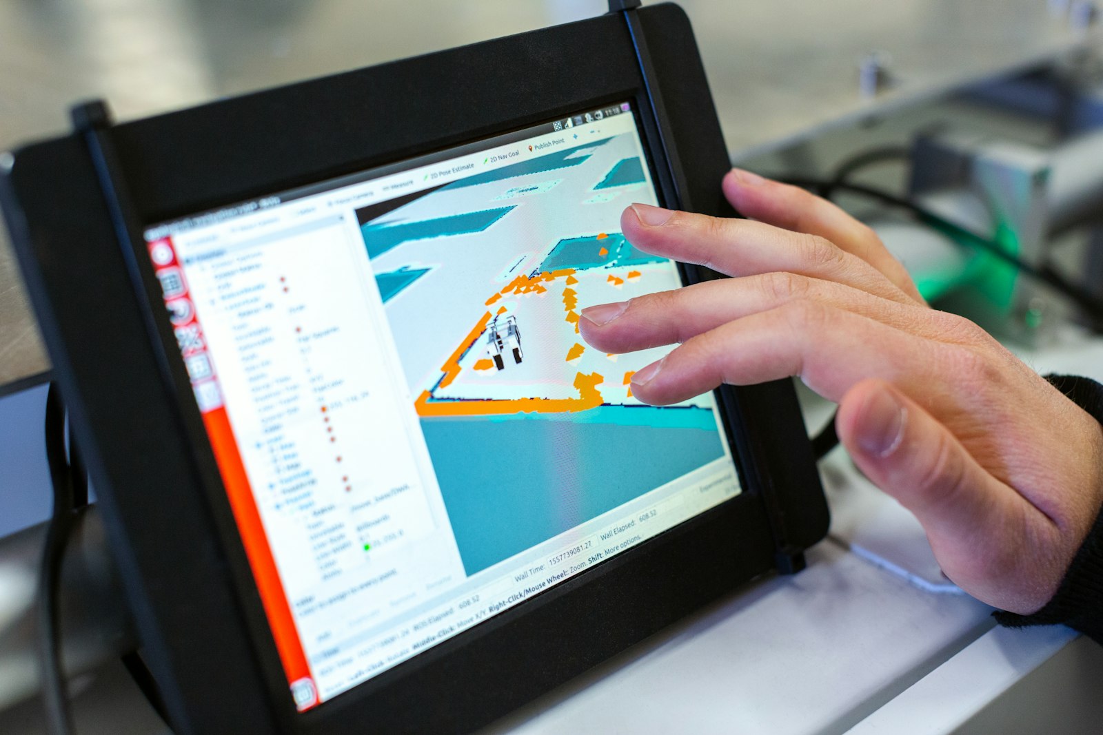 Analyse d'images sur une tablette